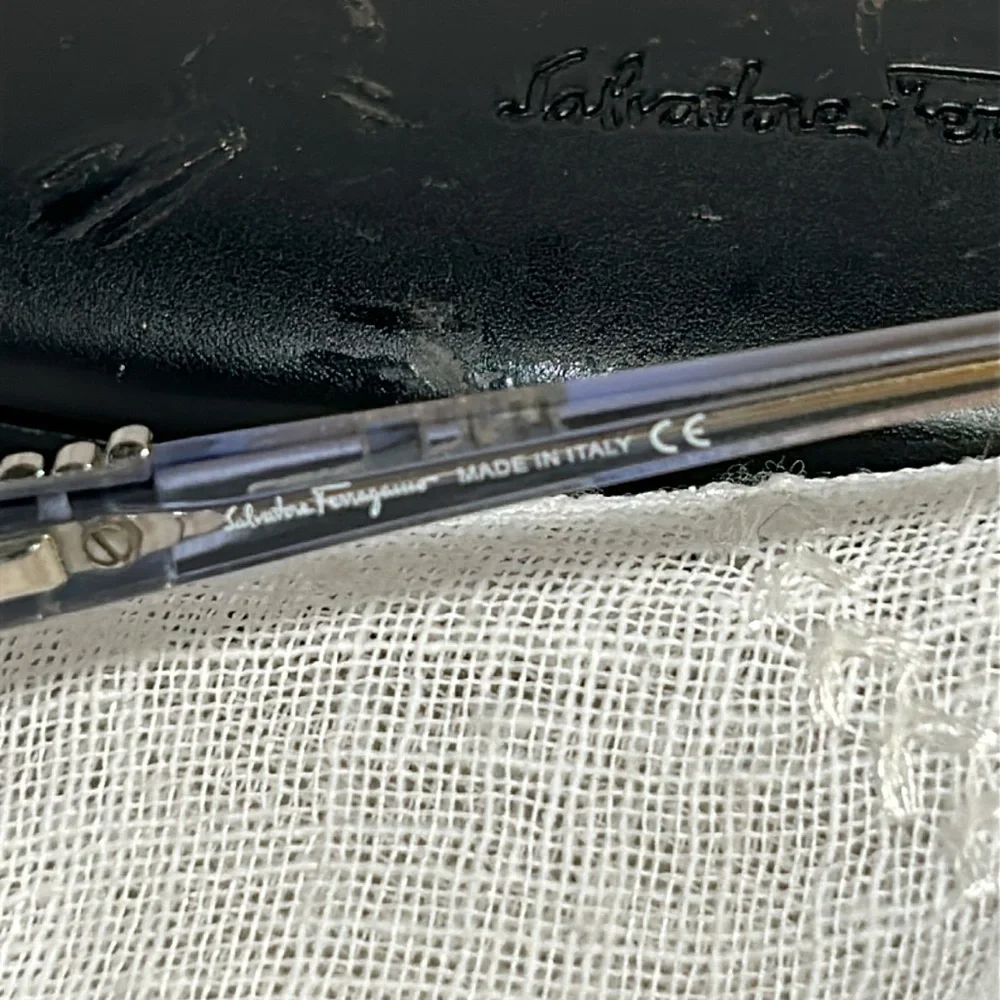 Salvatore Ferragamo frames with crystals and a case